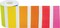 Colorful Stripes Straight Rolled Border Trim - 50ft - Decorate Bulletin Boards, Walls, Desks, Windows, Doors, Lockers, Schools, Classrooms, Homeschool & Offices